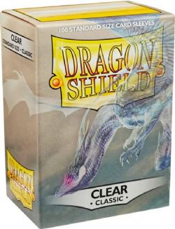 PAQUET DE 100 POCHETTES PROTECTRICES DE CARTES TRANSPARENTS DRAGON SHIELD